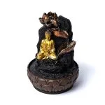 Mediterende boeddha met lotus waterfontein - Afbeelding 2