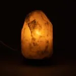Zoutlamp wit met snoer en LED lamp - Afbeelding 2