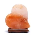 Zoutlamp dubbel hart met snoer en LED lamp - Afbeelding 3
