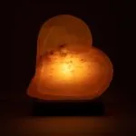 Zoutlamp dubbel hart met snoer en LED lamp - Afbeelding 2
