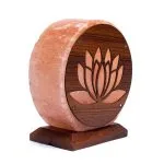 Zoutlamp lotus met snoer en LED lamp - Afbeelding 5