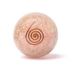 Orgoniet bol rozenkwarts met hart - Afbeelding 2