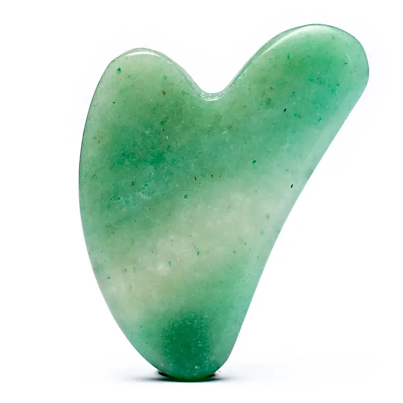 14168 Gua sha massagehulp groene aventurijn - Afbeelding 1