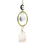 Suncatcher met maan en rozenkwarts- 35 cm - Afbeelding 4