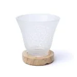 Edelsteenlamp bloem des levens met snoer en LED lamp