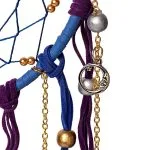 Dromenvanger maan met trommelsteen amethist - Afbeelding 4