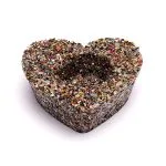 Waxinelichthouder hart gemixte edelstenen - Afbeelding 2