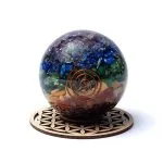 Edelsteenbol houder bloem des levens - Afbeelding 3