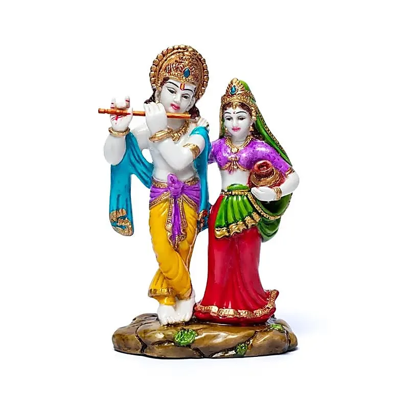 99985 Krishna en Radha - 15 x 10cm - Afbeelding 1