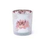 Sfeerlicht matglas/metallic Lotus - 7,3 cm x 8 cm