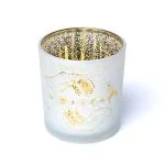 Sfeerlicht matglas/metallic spirituele handen - 7,3 cm x 8 cm