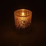 Sfeerlicht matglas/metallic spirituele handen - 7,3 cm x 8 cm - Afbeelding 2
