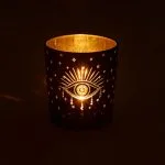 Sfeerlicht metallic Alziend oog - 7,3 cm x 8 cm - Afbeelding 2