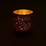 Sfeerlicht matglas/metallic Ganesha - 7,3 cm x 8 cm - Afbeelding 2