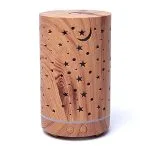 Aroma diffuser Starlight houtmotief - 16cm x 9cm