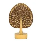Deco Levensboom goudkleurig 17,5 cm x 7,5 x 26 cm