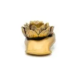 Theelichthouder Lotus hand goudkleurig-16 cm x 8 cm x 5.5 cm - Afbeelding 3