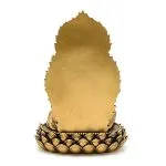 Boeddhabeeld op troon goudkleurig- 19 cm x 15,5 cm x 27 cm - Afbeelding 3