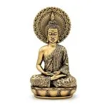 Meditatie Boeddhabeeld goudkleurig- 13 cm x 9,5 cm x 25 cm