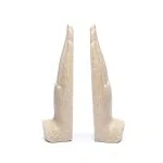 Namaste Mudra Handen met Boeddha’s zandkleur - 21 cm - Afbeelding 2