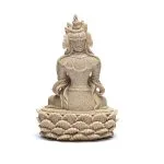 Boeddhabeeld met dorje en bel zandkleur - Afbeelding 2