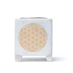 Wierookbrander bloem des levens wit marmer - Afbeelding 3