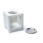 Wierookbrander bloem des levens wit marmer - Afbeelding 2