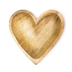 Bakje hartvorm mangohout -  15 cm x 15 cm x 2,5 cm - Afbeelding 2