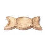 Mangohouten schaal godinnensymbool- 18 cm x 15 cm
