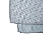 Yoga handdoek lichtgrijs met PVC antislip stippen- 182 cm x 63 cm - Afbeelding 4