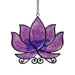 Raamhanger lotus paars - 24 cm x 12 cm