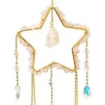 Suncatcher ster met rozenkwarts- 12 cm x 34 cm - Afbeelding 3