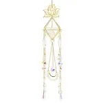 Suncatcher lotus en vlinders met bergkristal- 9 cm x 51 cm - Afbeelding 3