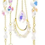 Suncatcher lotus en vlinders met bergkristal- 9 cm x 51 cm - Afbeelding 2