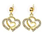 Oorbellen harten goudkleurig