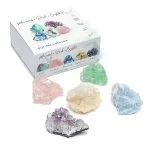 Mineralen geschenkdoos display - 10 cm x 7x5 cm