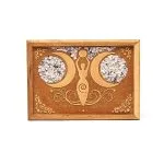 Tarot- of sieradendoos maangodin regenboogmaansteen 18 cm x 13 cm - Afbeelding 2