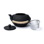 Tetsubin gietijzeren 1,2 liter theepot zwart (zonder coating) - Afbeelding 3