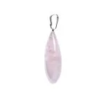 Rozenkwarts edelsteenhanger druppelvorm - Afbeelding 2