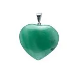 Groene kwarts edelsteenhanger hartvorm