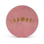 Maanfasen onderzetters set van 6 - 10 cm x 0.5 cm - Afbeelding 2