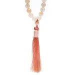 Mala roze aventurijn met kwast - ±44 cm - Afbeelding 3