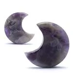 Maanvormige edelsteen amethist - 4 cm - Afbeelding 4