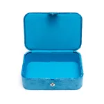Sieraden / tarotdoos fluweel blauw met Alziend Oog - 11 cm x 15.5 cm x 5 cm - Afbeelding 2