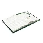 Notitieboek fluweel groen met lotus -  20 cm x 15 cm - Afbeelding 2