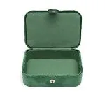 Sieraden / tarotdoos fluweel groen met lotus - 11 cm  x 15.5 cm  x 5 cm - Afbeelding 2