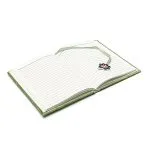 Notitieboek fluweel groen met klavertje vier -  20 cm x 15 cm - Afbeelding 2