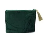 Etui fluweel groen met Levensboom en harten - 20 cm x 15 cm - Afbeelding 2