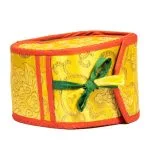 Mystieke rituele drum Damaru + hoes -  13 cm x 11 cm x 7 cm - Afbeelding 2