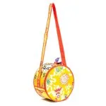 Mystieke rituele Chöd drum + gele hoes -  20 cm x 11 cm - Afbeelding 2